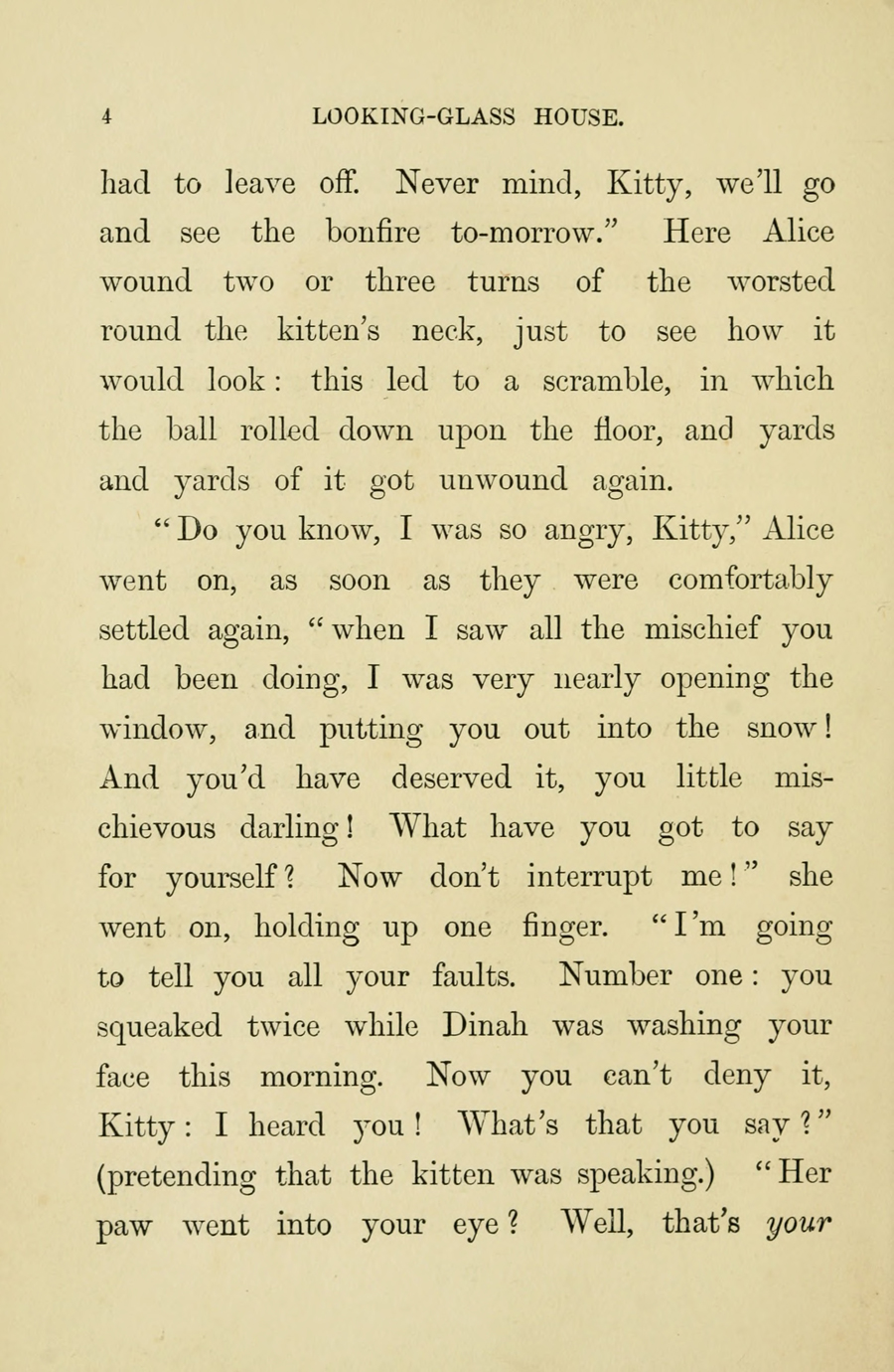 Первое издание «Алисы в Зазеркалье».