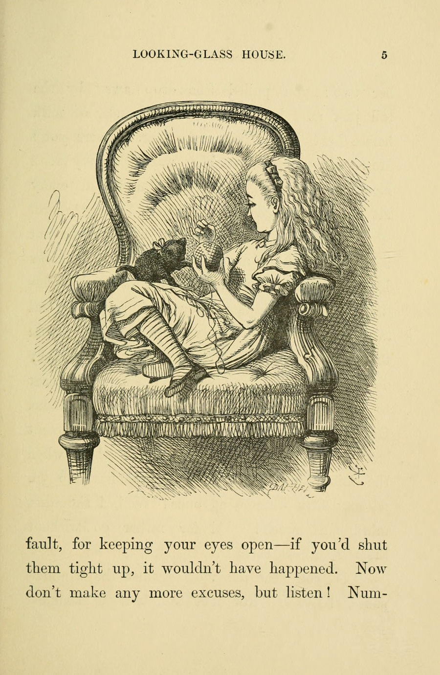 Первое издание «Алисы в Зазеркалье».