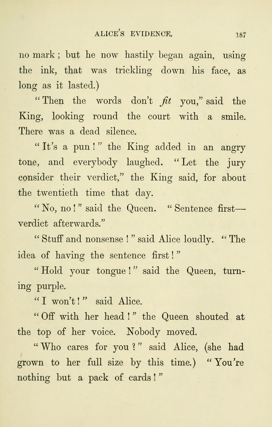 Первое опубликованное издание «Приключений Алисы в Стране чудес».