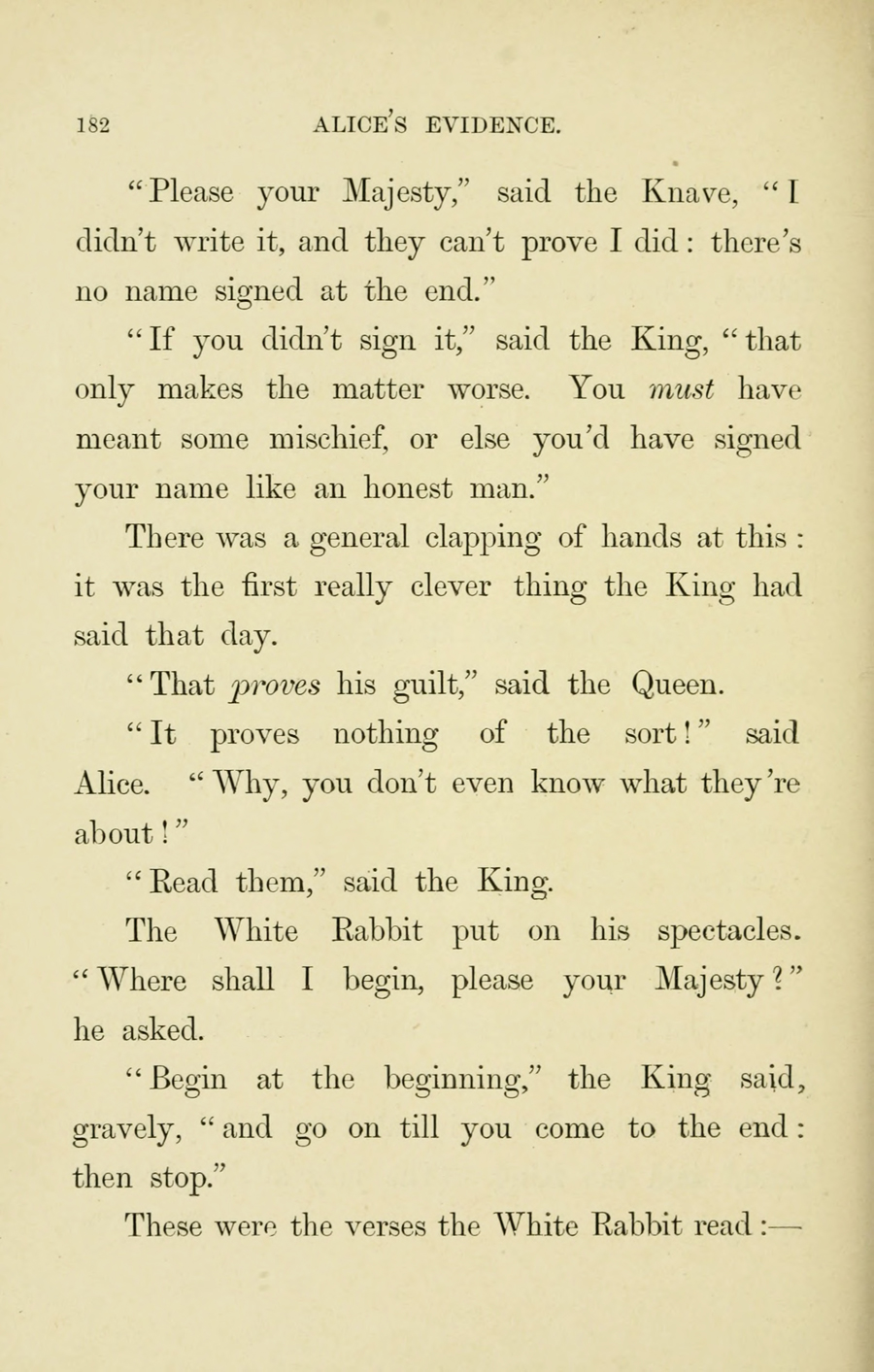 Первое опубликованное издание «Приключений Алисы в Стране чудес».