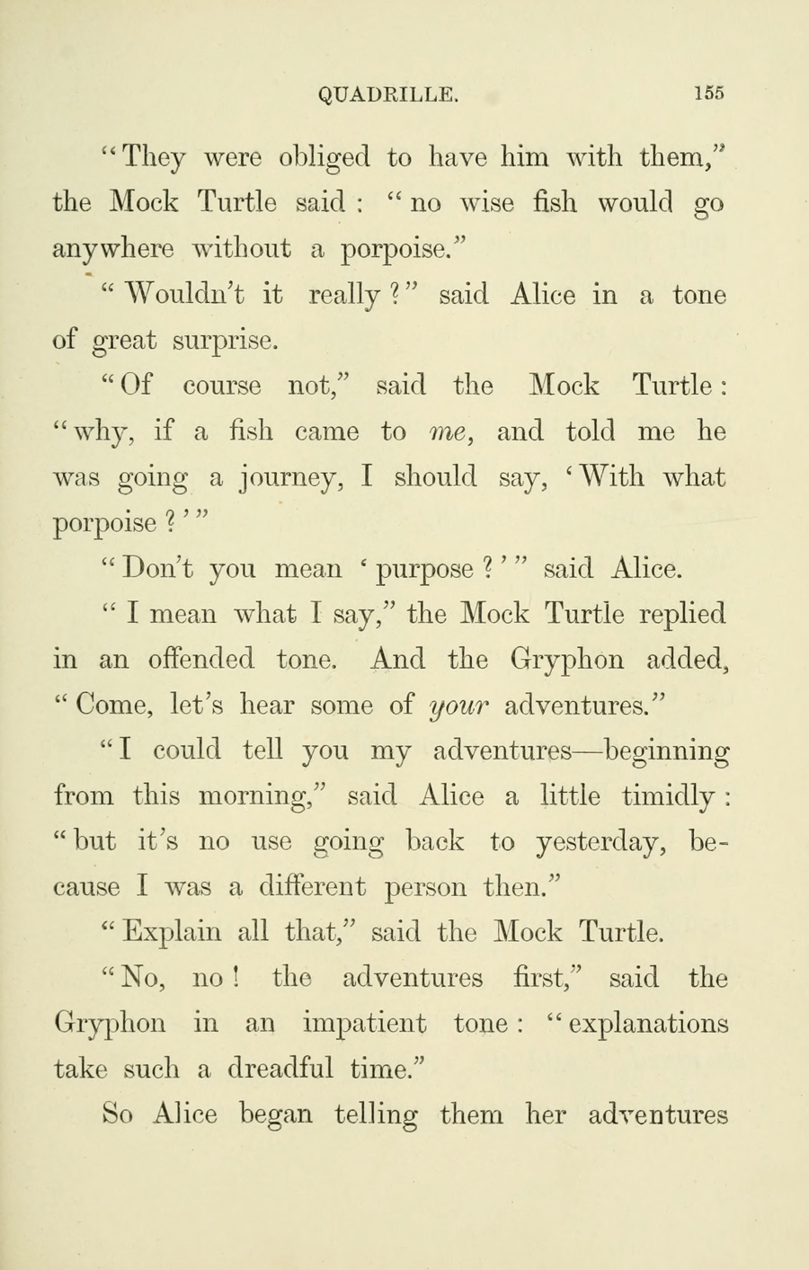 Первое опубликованное издание «Приключений Алисы в Стране чудес».